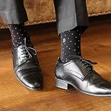 Bonjour Męskie merceryzowane ultra cienkie bawełniane paski wzór opakowanie 3 par formalnych skarpet