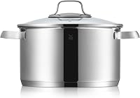 Caserolă WMF Belmonte 16 cm cu capac de sticlă, pentru inducție, 1,9 l, oțel inoxidabil lustruit Cromargan, fără strat antiaderent 9
