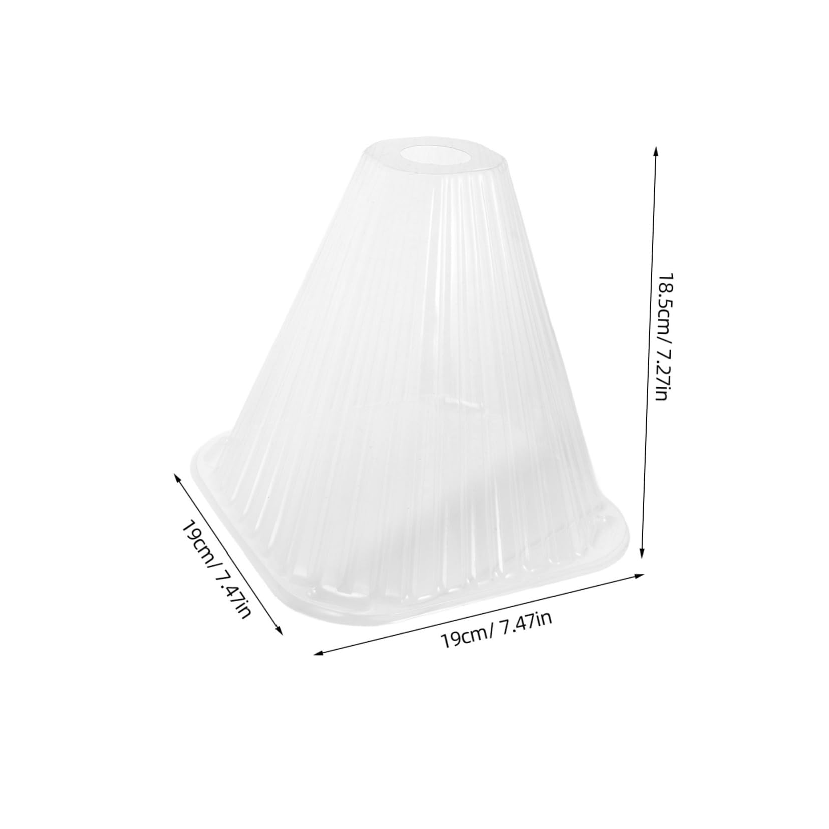 Cloches Coniques pour Protection des Semis en Pet Lot de 10 Protège Légumes et Fleurs Facile à Installer, pour Jardinage Intérieur et Extérieur