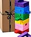 Jaques of London Tumble Tower - Multiusos 3 EN 1 - Juego Familiar / Bloques de construcción / Multicolor Tumble Tower - Calidad Juego de construcción de Jaques - Jugando Bloques Desde 1795