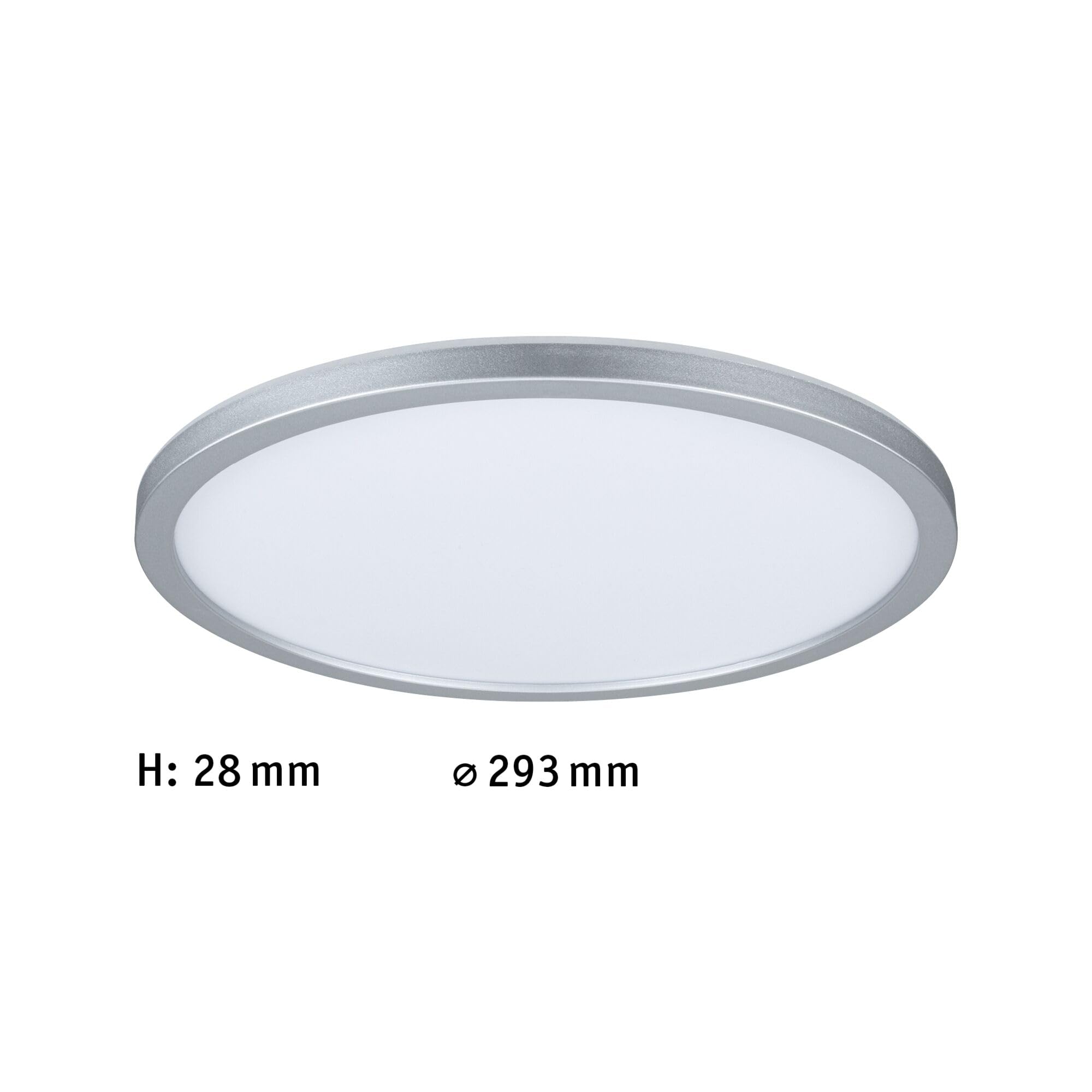 Paulmann 70991 Panel LED Atria Shine 293mm okrągły z 1x16 W ciepły biały chrom matowy panel świetlny plastikowy panel sufitowy 3000 K