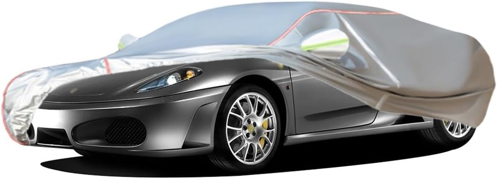 WOLWES Car Cover are Suitable for Ferrari 430 Scuderia All-Weather Windproof, Snowproof, Rainproof, UV-Protected and Breathable All-Season Universal with Side Door Zip Oxford Cloth Car Cover (Color :