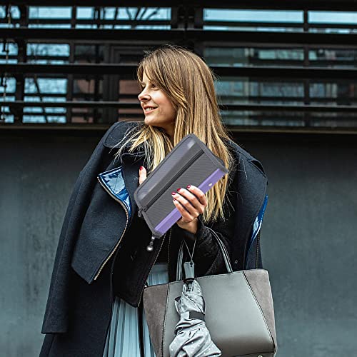 Nafy Small Accordion File Organizer,A6 Size 13 Pockets Coupon Receipt Holder Organizer Wallet With Zipper,8X5.3 Inches Portable Accordion Expanding Folders Wallet For Coupon,Receipt,Bills,Cash(Purple) #TOP6