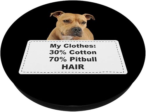 Miniatura 2 de Funny Shedding Dog Pitbull PopSockets PopGrip agarre intercambiable para teléfonos y tabletas