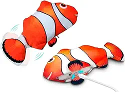 Brinquedo Peixe elétrico interativo gato c/catnip se mexe Pelucia Pet (Variação 1)