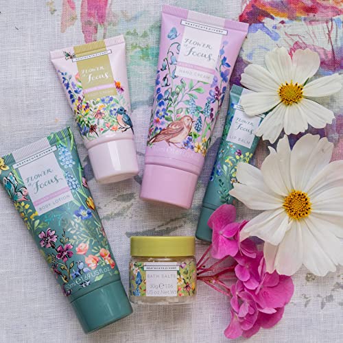Heathcote & Ivory Hand Cream, Body Lotion 50ml, Foot Cream 30ml, Bath Salts 30g, Lip Balm 10ml, Shea Butter, Essential Oils - Image 3