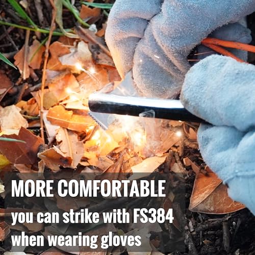 Super-Duty-Heavy-Duty-Classic-Ferro-Rod-Fire-Starter-with-4-Inch-Long-Flint-Ferrocerium-Rod-Carbon-Steel-Striker-Orange-550-Paracord-Lanyard-Handle-for-Camping-Emergency-Survival