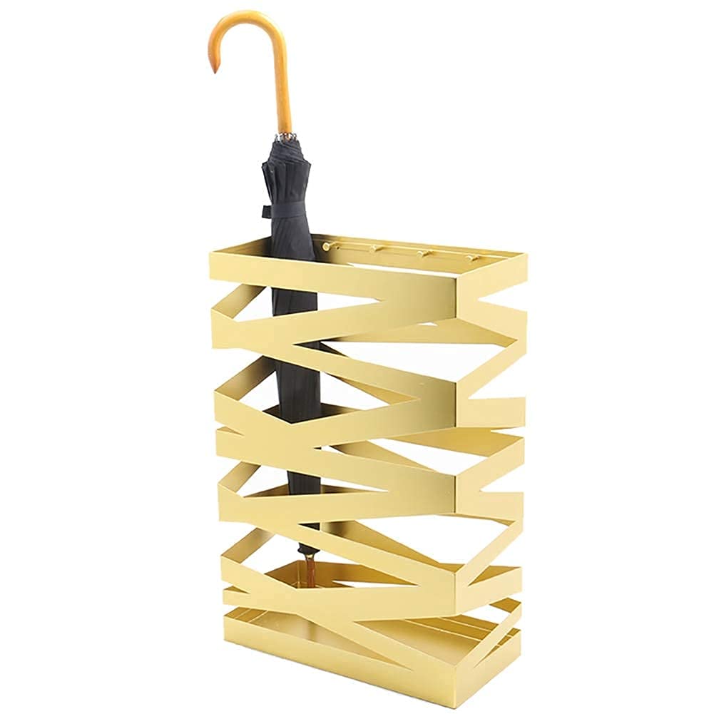Porte-parapluie en métal rectangulaire haut de gamme au design moderne et épuré
