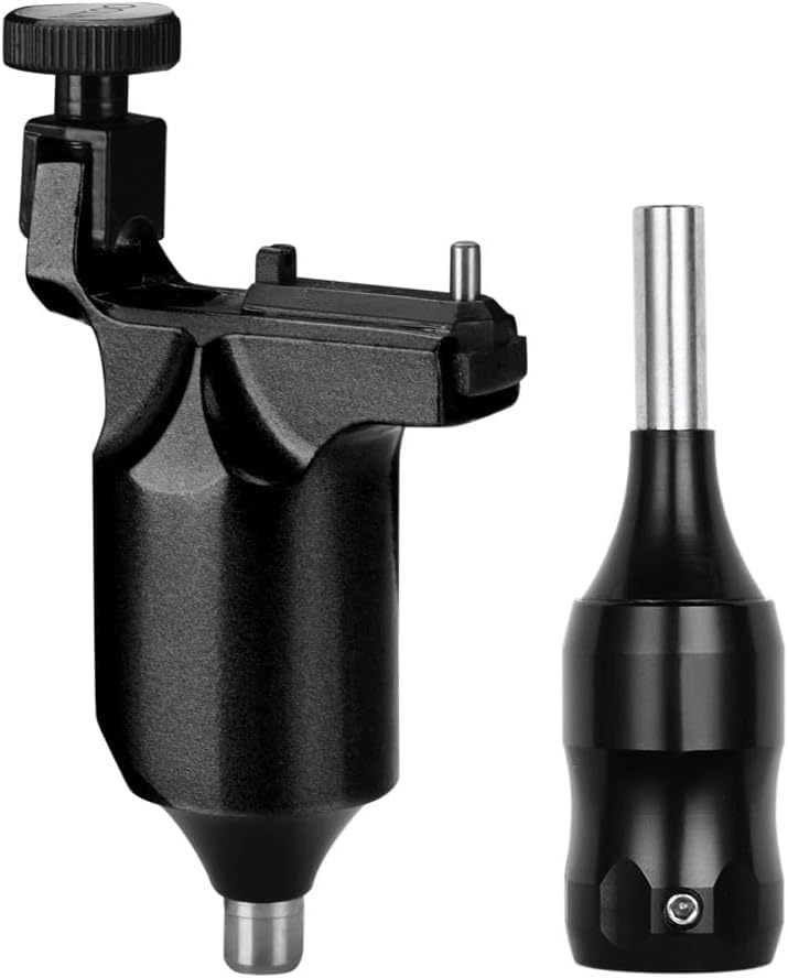 Black Tattoo Slide Motor Machine with 5-claw Aluminum Alloy Grip for Tattooing Work