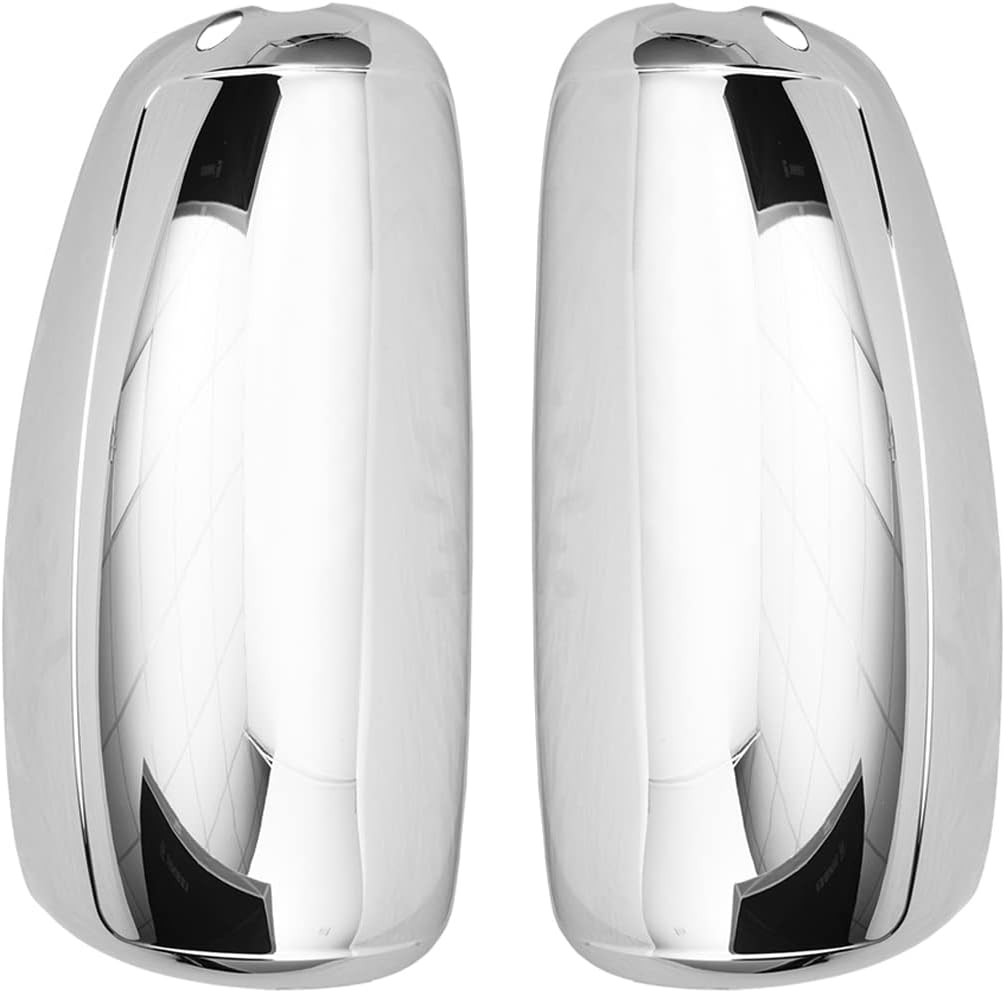 Yuanone Chrome Door Mirror Cover fit 1997-2010 for International 9200 9400i 9900i Trucks, Driver and Passenger Side