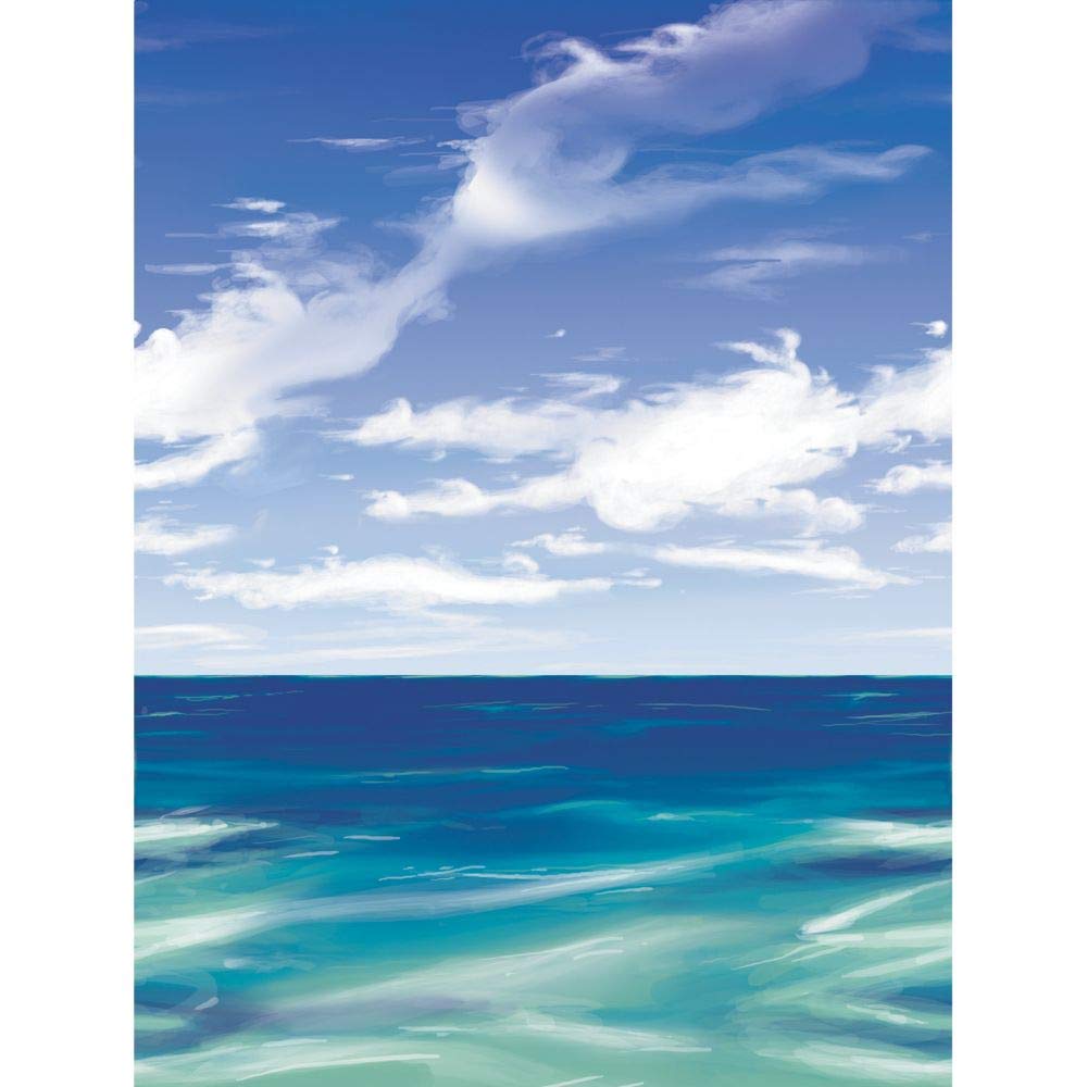 Fun Express - Design A Room Pirate Ocean Background for Party - Party Decor - Wall Decor - Scene Setters - Party - 1 Piece