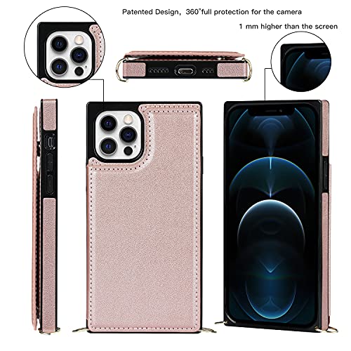 Coque iPhone 14 Pro Max en cuir premium protectrice couleur or rose - 5