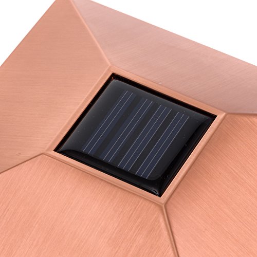 GreenLighting 12 Pack Gala Solar LED Post Lights Post Cap Slim Light for 4x4 Nominal Wood Posts and 4 x 4 PVC or Vinyl Posts (Copper) - Thumbnail 3