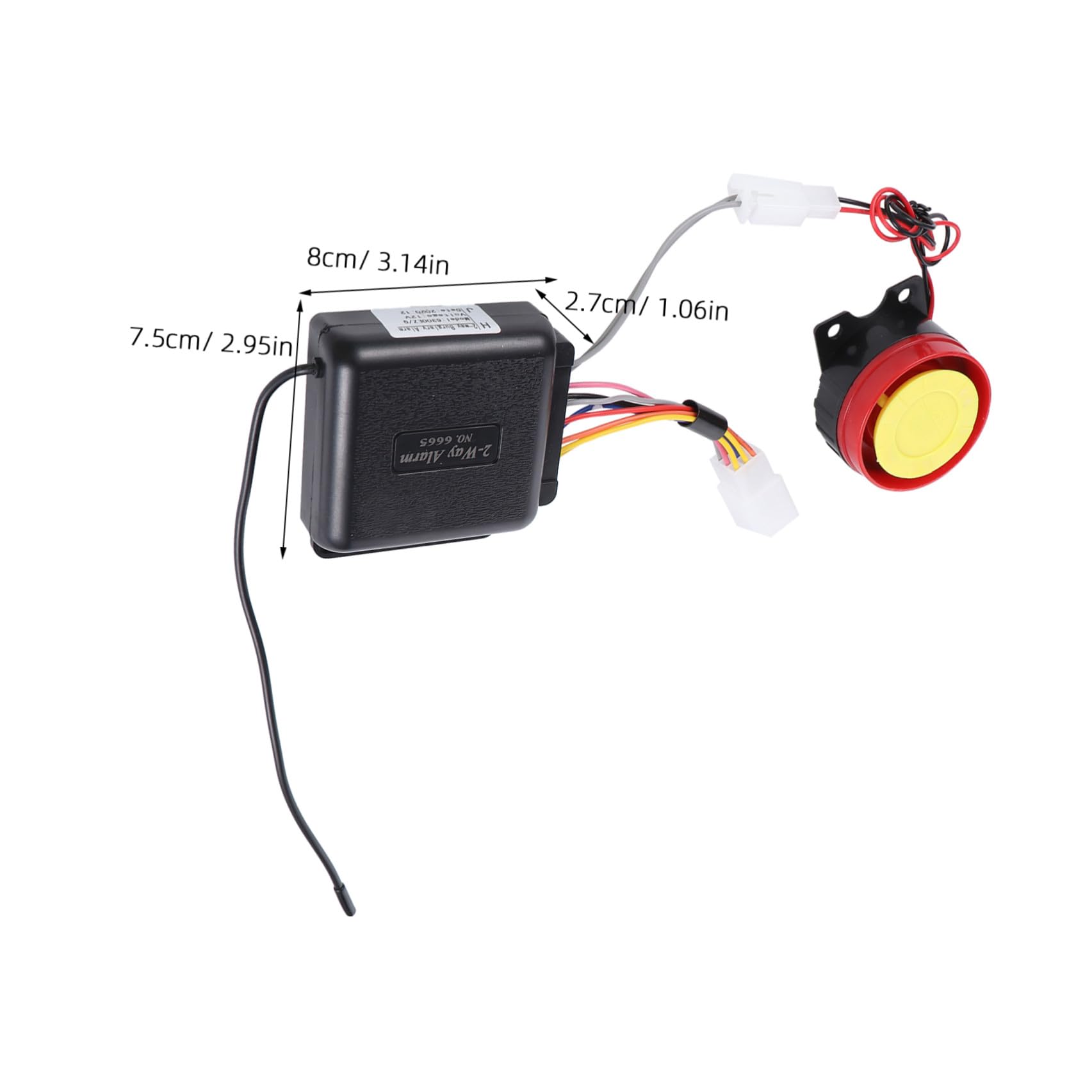 Système D’Alarme Bidirectionnel pour Moto 125 DB, Abs et Cuivre
