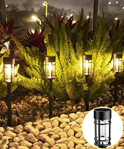 Ilanck Solar Pathway Lights 8 Pack, Bright Solar Lights Outdoor Waterproof Ip65, Led Solar Garden Lights Decorative Landscape Lighting For Yard, Lawn, Driveway #TOP1