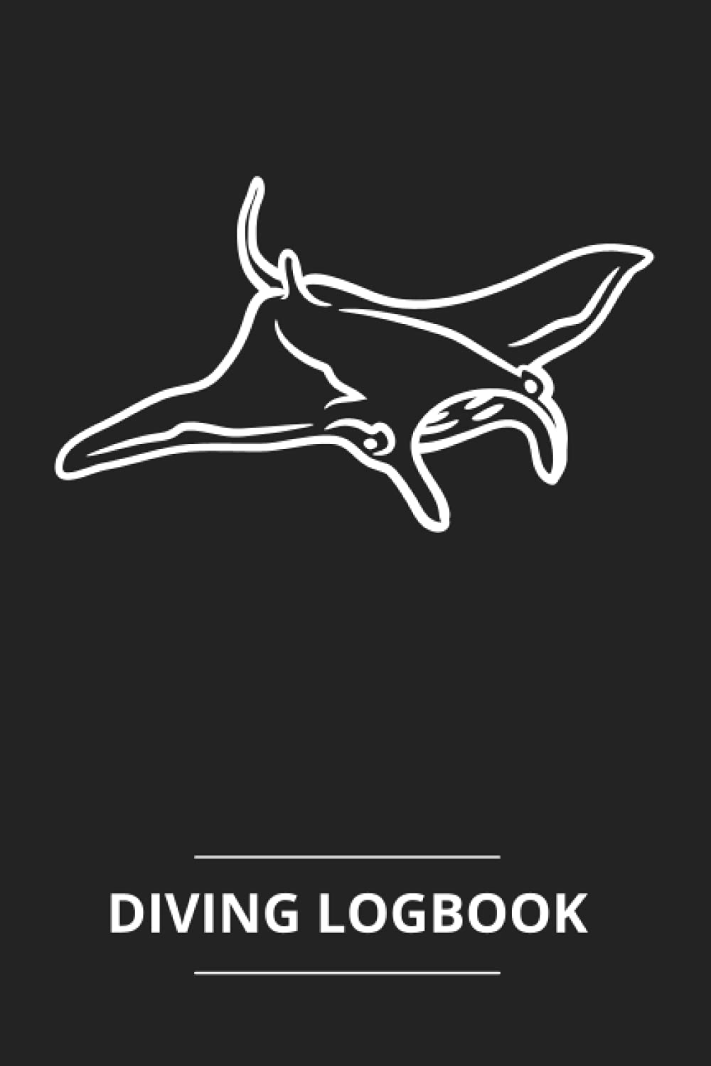 Diving Logbook: Scuba Diver Log Book : Track & Record 100 Dives, Manta Rays Cover, Diving Log Book, 6x9 Travel Pocket Size
