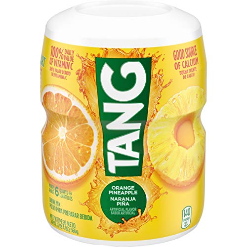 Tang Orange Pineapple Artificially Flavored Powdered Soft Drink Mix (12 ct Pack, 20 oz Canisters)