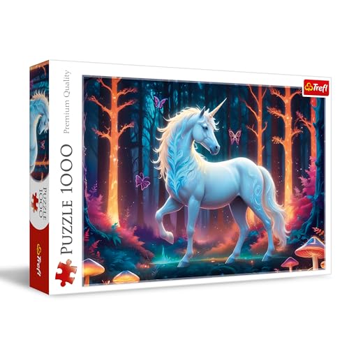 Trefl Mystic Unicorn - Rompecabezas Clásico 1000 Piezas 26.7"x18.9" miniatura 1