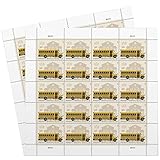 School Bus Additional Ounce USPS Postage Stamps 2 Sheets of 20 Students Children Teachers Celebration Party Announcement (40 Stamps)