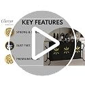 Image of Classyo Metal Cutlery Holder For Dining Table | Cutlery Stand & Spoon Stand for Dining Table Fancy | Spoon Holder for Kitchen Counter Top | Kitchen Cutlery Organizer (10 x 3 x 6 inch) (Ivory)