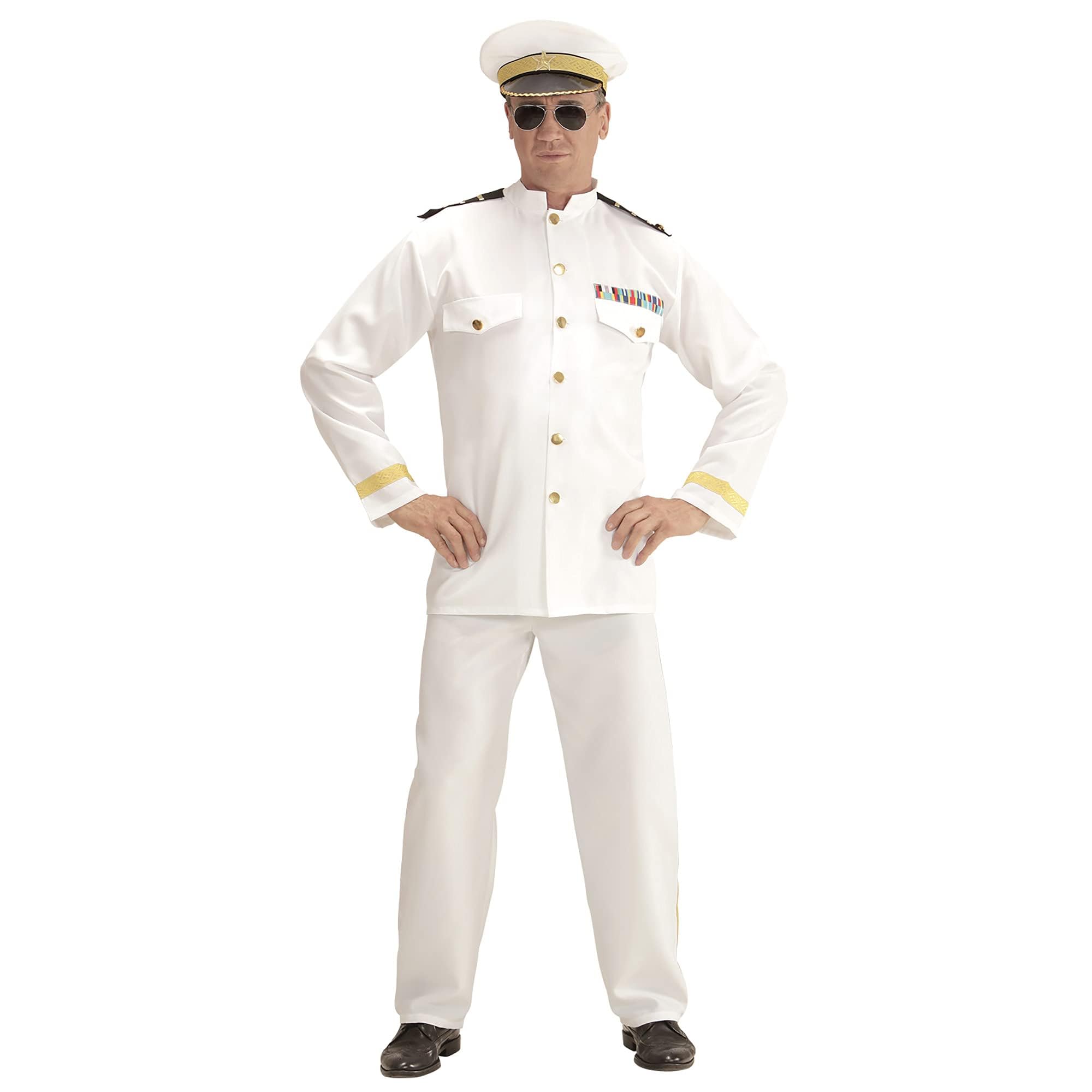 Navy Captain Mens Costume Fancy Dress XL