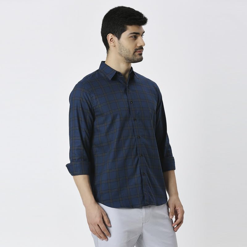Image of Mens Striped Slim Fit Cotton Casual Shirt | Full Sleeves Mens Shirts | Stylish Shirt for Men