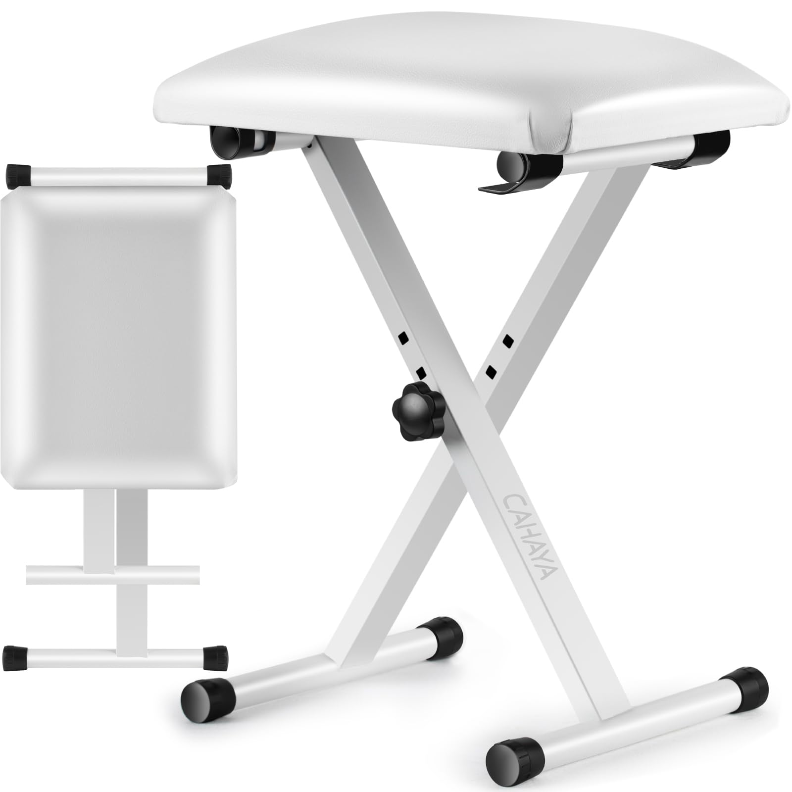 CAHAYA Guitar Footstool with Non-Slip Rubber： Foldable for Guitar Playing - Height Adjustable, Strong Load Capacity CY0337