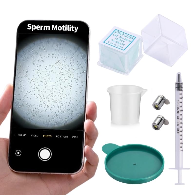 Sperm Magnifying Glass Suitable for Semen Observation Home Sperm Testing Male Fertility Observation Quick Result Can be Used 100 Times