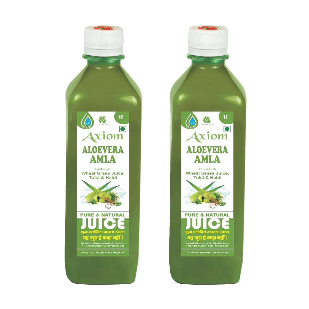Axiom Aloevera Amla Juice 1L Pack of 2 | Boosts Immunity | Helps to purify Blood | Helps in Digestion | Healthy Eyes | 100% Natural WHO GMP, GLP Certified Product (B08L1VV7SK) Amazon Price History, Amazon Price Tracker