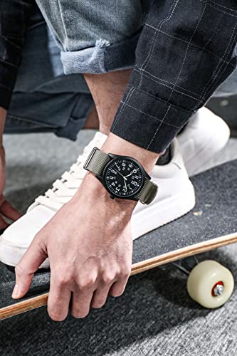 Image of Gosasa Unisex Military Watches Sport Textile Nylon Strap Stylish Men Watch Luminous Fashion Watches Analog Display Quartz Waterproof Casual Wristwatch