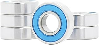 BERWENNY 10PCS MR117-2RS Bearing 7x11x3mm Double Sealed Blue RC Motor Miniature MR117 RS Ball Bearing MR117 2RS