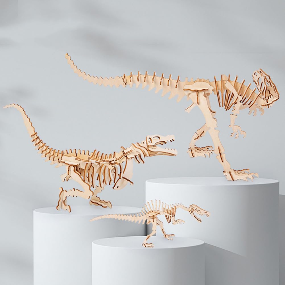 Puzzle 3D di Scheletro di Dinosauro Fai-da-te, Giocattolo Creativo STEM