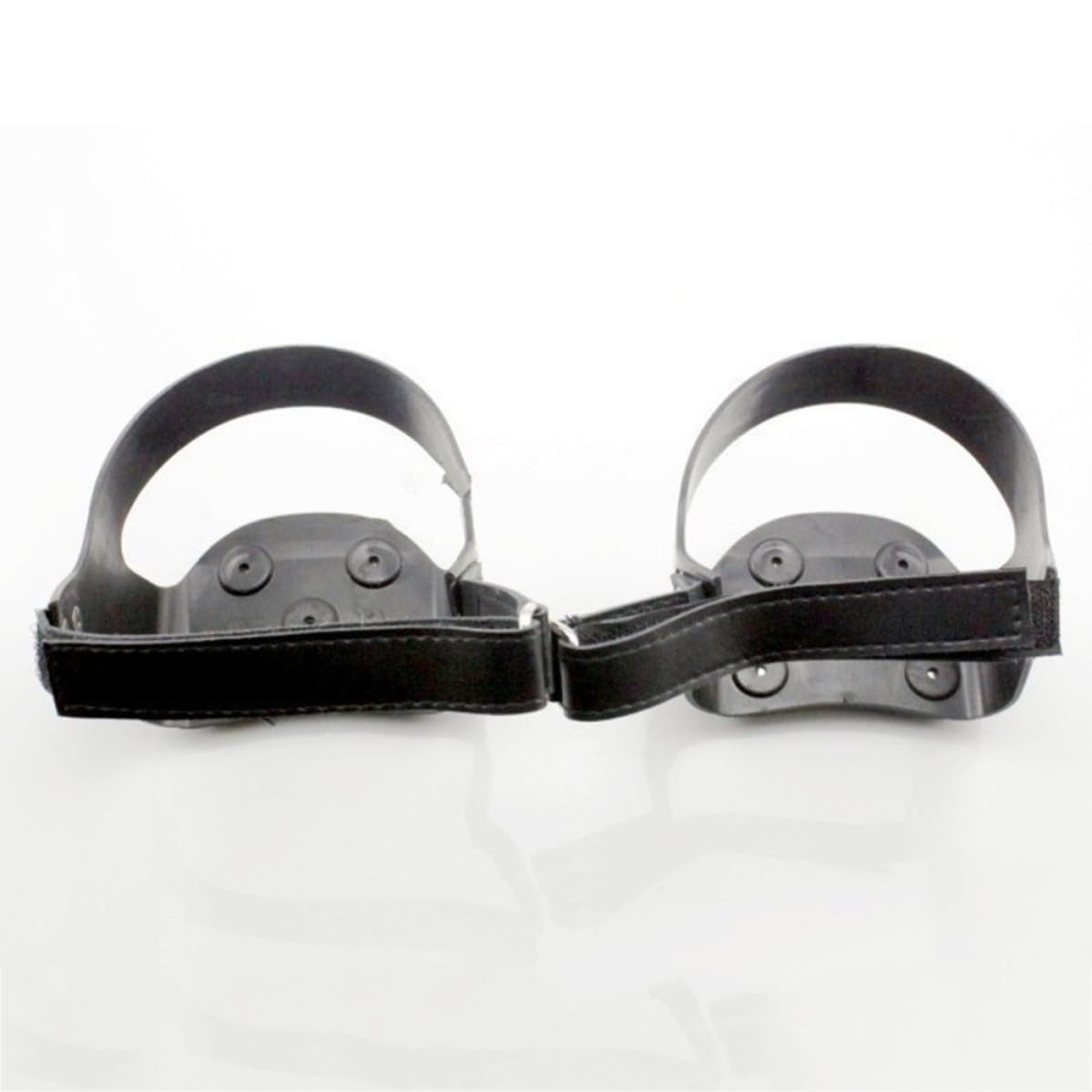 GALPADA Ramponcini per Scarpe da Trekking 5 Denti in Silicone Nero, Antiscivolo Resistente per Camminare su Ghiaccio e Terreni Scivolosi, 1 Paio per Escursionismo e Passeggiate