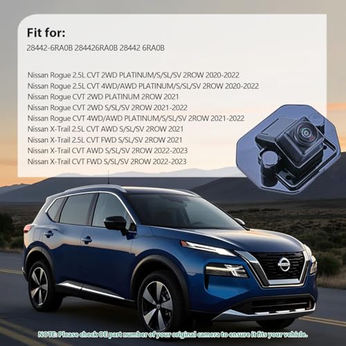 Image of 28442-6RA0B OE Park Assist Camera Replacement for Nissan Rogue 2.5L 2020-2022 & Nissan X-Trail 2.5L 2021-2023, OE Rear Cam Replaces 284426RA0B 28442 6RA0B by GreenYi