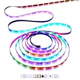 Aclorol 65.6FT Addressable LED Strip WS2811 LED Pixel Light Strip 24V 20m 36LED/M Programmable...