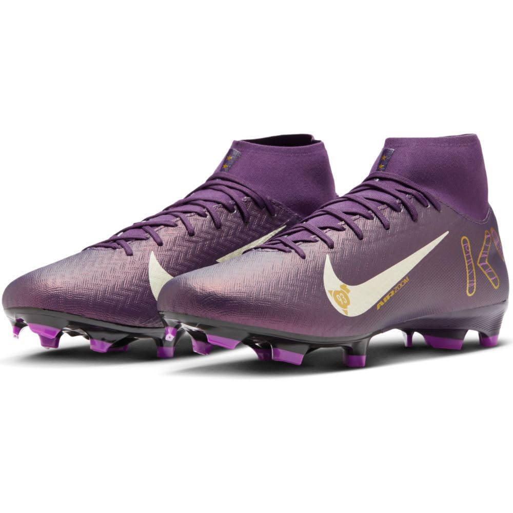 Nike Mężczyźni Zoom Superfly 10 Academy 'Kylian Mbappe' FG/MG Buty do piłki nożnej Grand Purple/Pale Ivory 39
