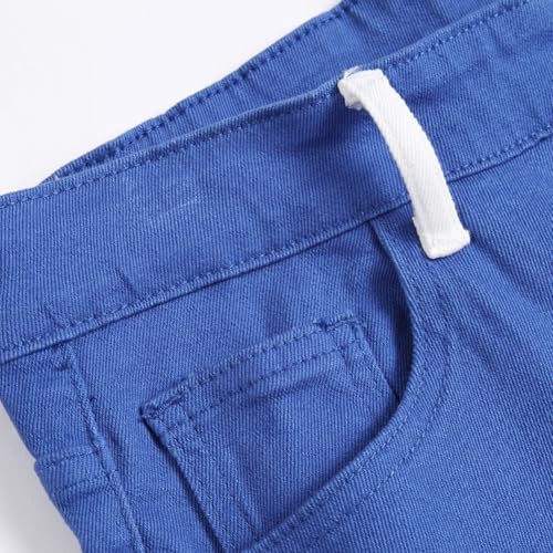 Mens Jeans Slim Fit Straight Leg Stretchy Fashion 2025 Two Tone Patch Work Denim Color Block Jeans4