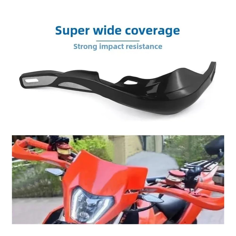 Protectores de Mano para Motocicleta, manillares Huecos reacondicionamiento, diámetro Interior para protección Barra Manillar 15-19mm(Black)