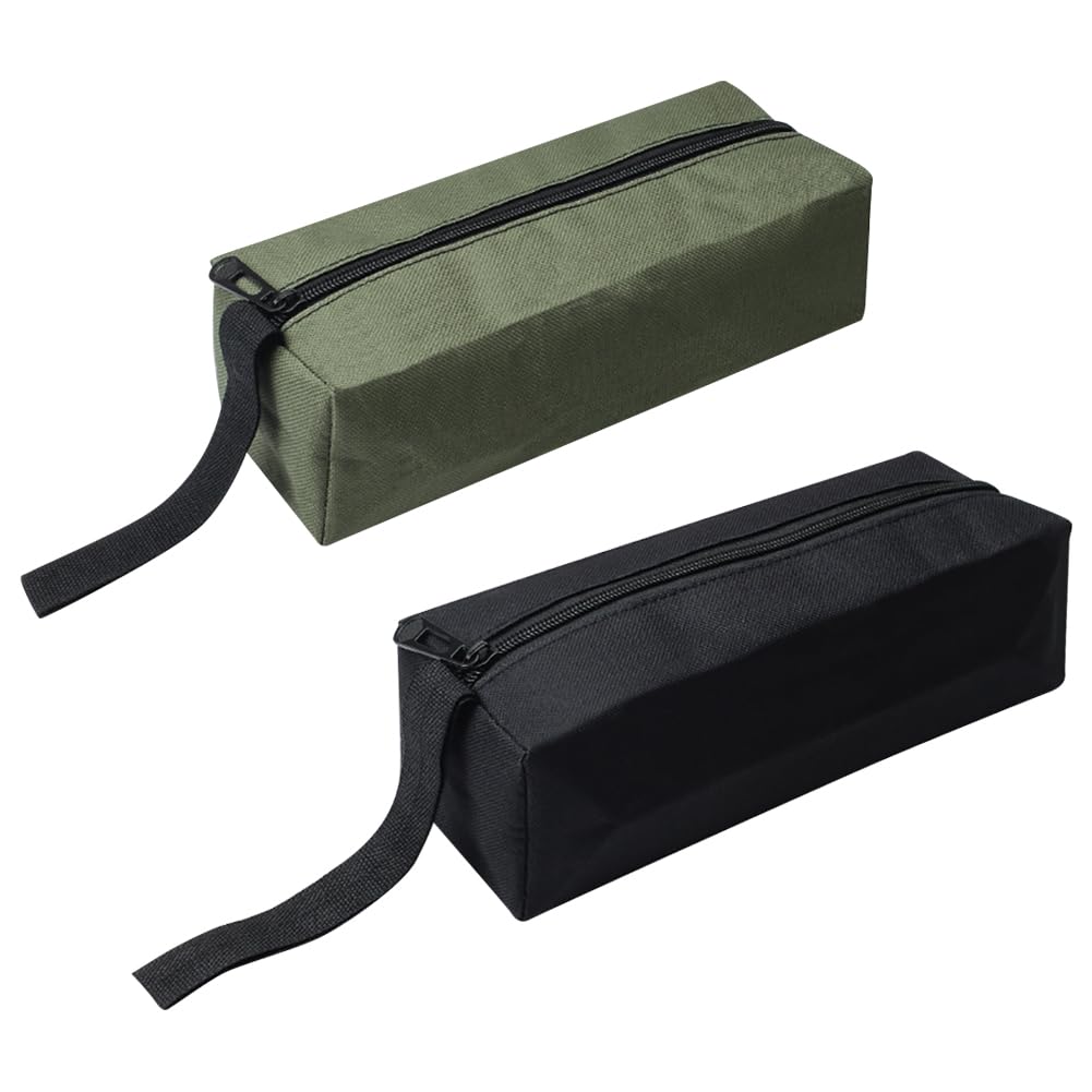 2 Pcs Zipper Small Tool Bags Tool Organizer Pouch Small Waterproof Tool Pouch Screwdriver Tool Tote Bag Electrician