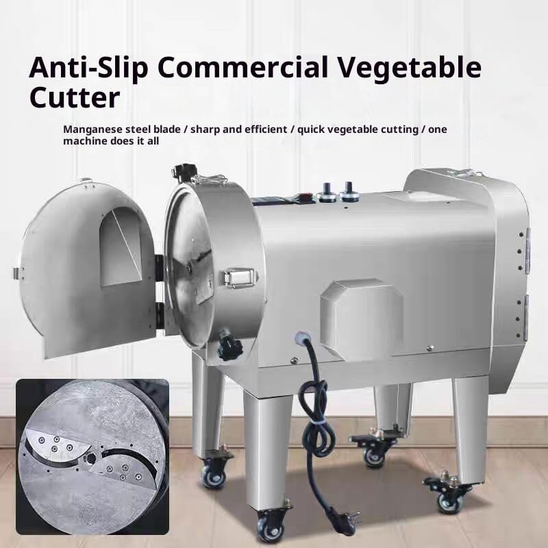 Double Heads Multifunctional Onion Cutter Equipment Industrial Cutting Machine For Leaf Vegetable