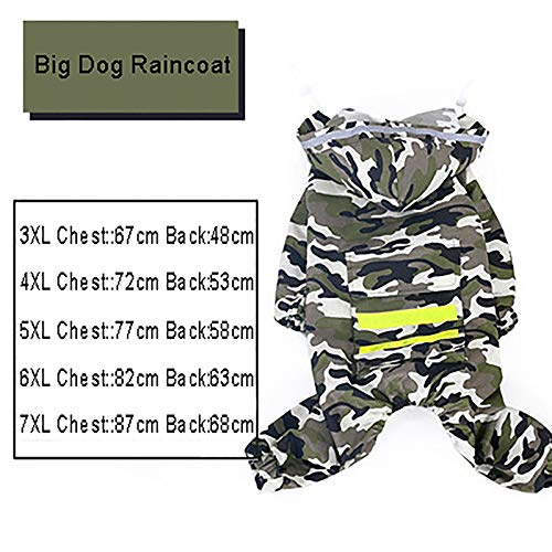 Imperméable pour chien camouflage green en taille 3XL - 6