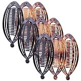 VALICLUD 9個大きめバナナクリップ点 髪に優しいプラスチック 樹脂製 フィッシュ コーム しっかりホールド ヘア対応 レディース髪留め ヨガ通勤用