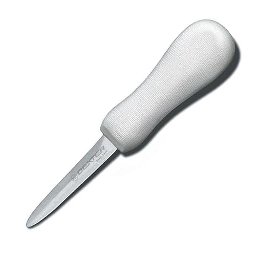 Dexter-Russell - Cuchillo de ostras estilo Boston de 3 pulgadas, S134PCP, hoja DEXSTEEL de alto carbono, alta aleación, sin manchas, mango de