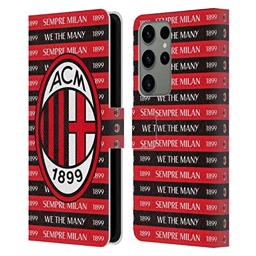 Funda libro Samsung S23 Ultra AC Milan ideal para ver partidos en soporte horizontal