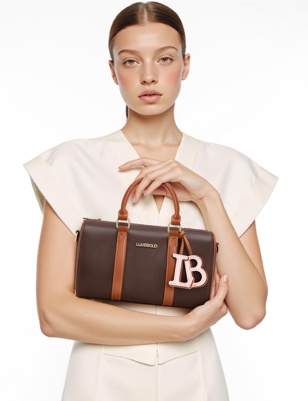 Mini Top Handle Bags for Women Crossbody Purse Cute Boston Bags - Image 2