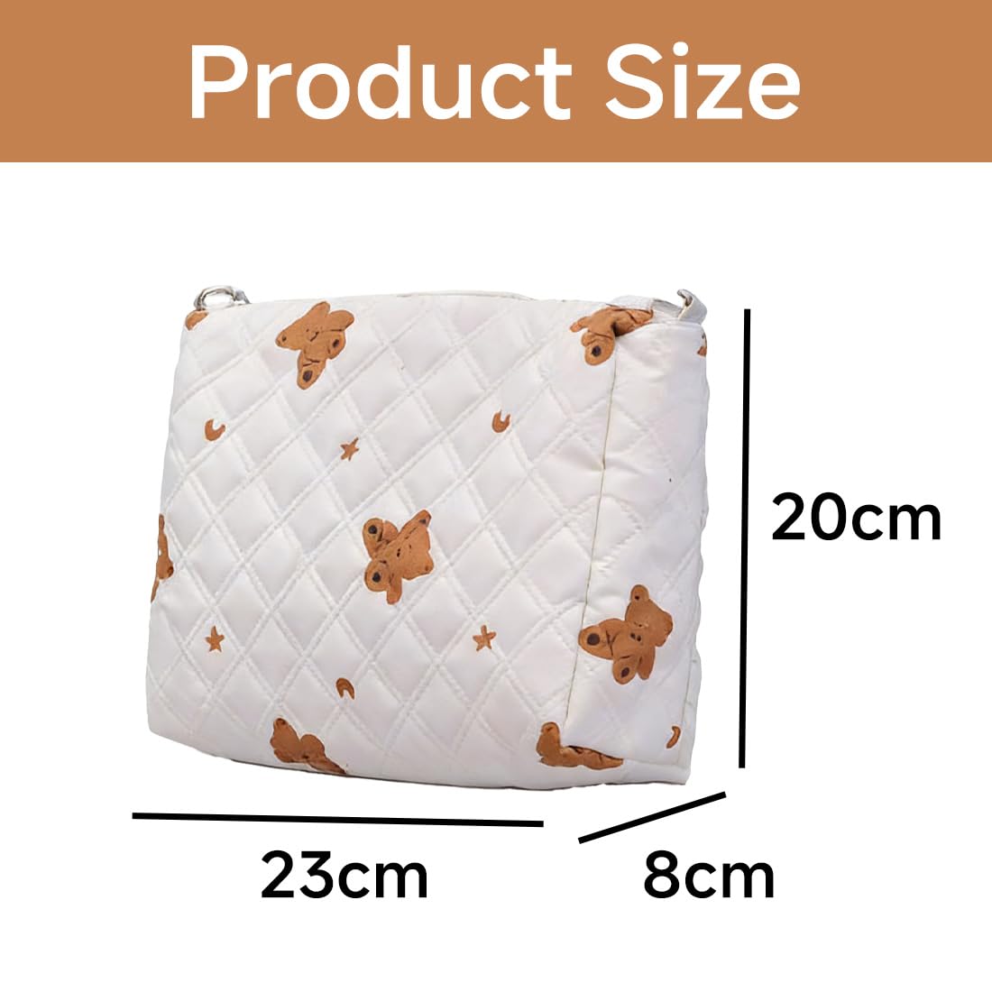 Borsa Mamma Elegante con Ricamo Carino, Borsa Universale per Passeggino, Leggera ma Spaziosa, Design Funzionale per Mamme Moderne, Perfetta per Fare Shopping, Gite e Mezzi Pubblici