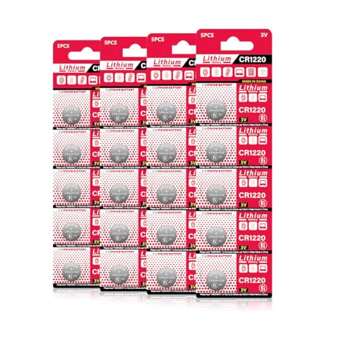 Image of Cotchear 20Count CR1220 Lithium Batteries 3V DL1220 LM1220 ECR1220 1220 Button Cell Batteries