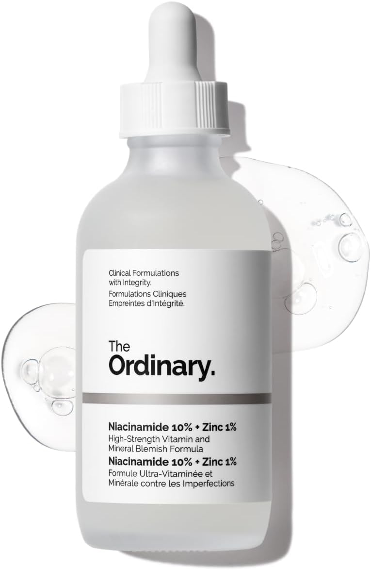 Niacinamide 10% + Zinc 1%, Smoothing Serum for Blemish-Prone Skin, 4.1 Fl Oz
