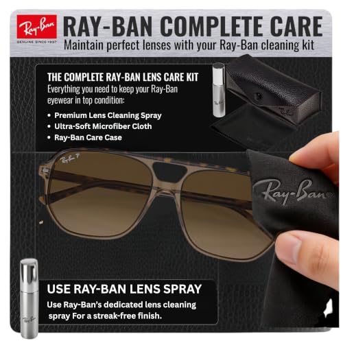 Image of Ray-Ban RB2205 BILL ONE Square-Round Sunglasses with Official Eyewear Kit