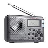 El altavoz y la antena incorporados, con orificio para auriculares de 3.5 mm, pueden usar con auriculares externos.